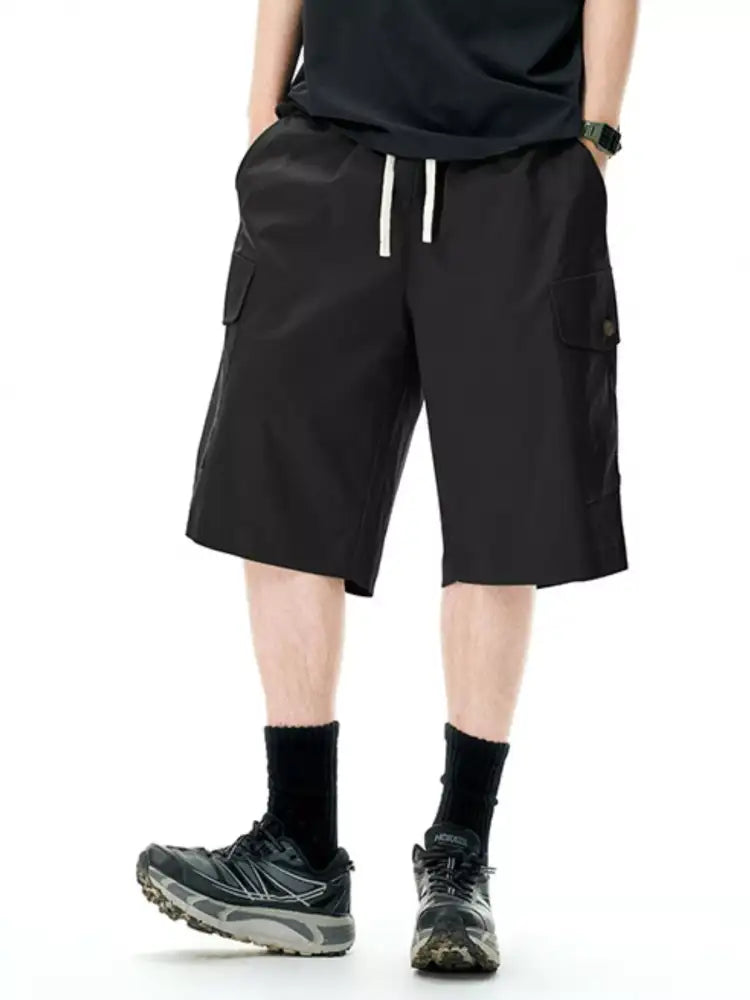 Men’s Cargo Utility Shorts with Drawstring