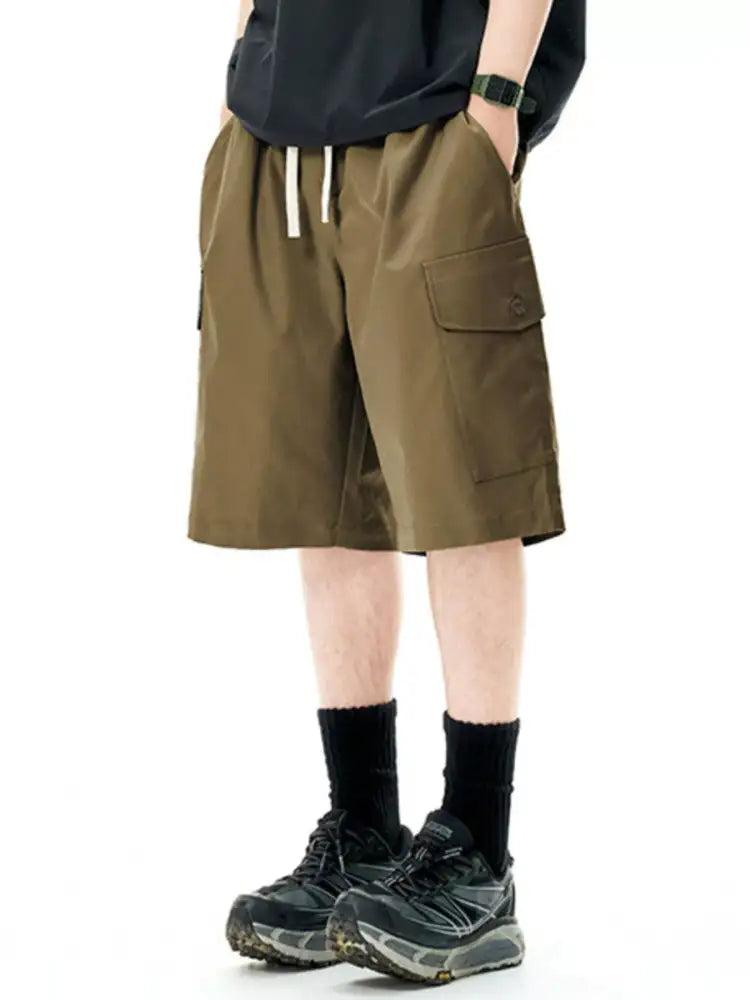 Men’s Cargo Utility Shorts with Drawstring