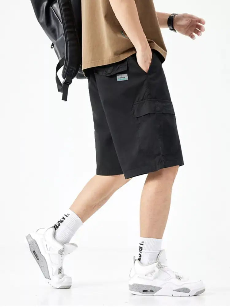 Men’s Casual Drawstring Cargo Shorts
