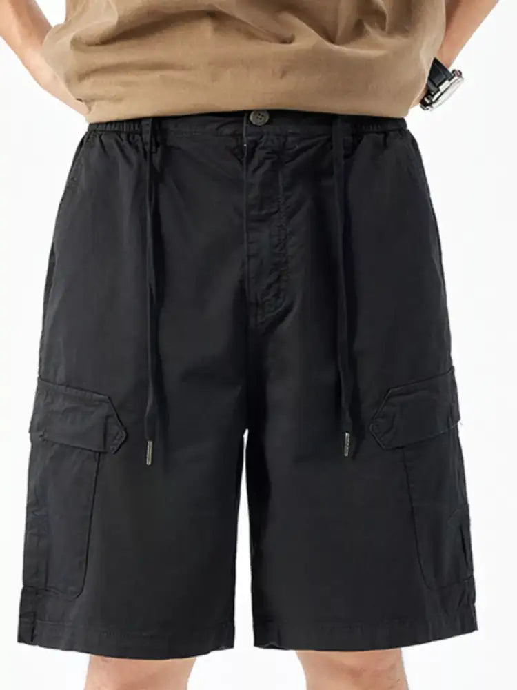Men’s Casual Drawstring Cargo Shorts