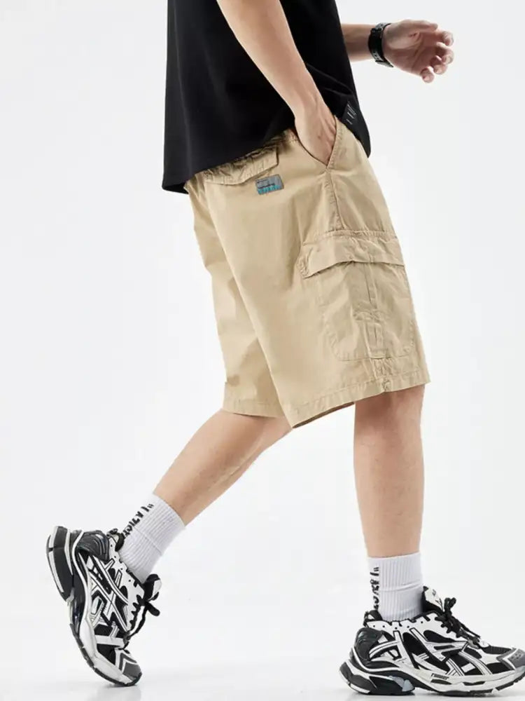 Men’s Casual Drawstring Cargo Shorts