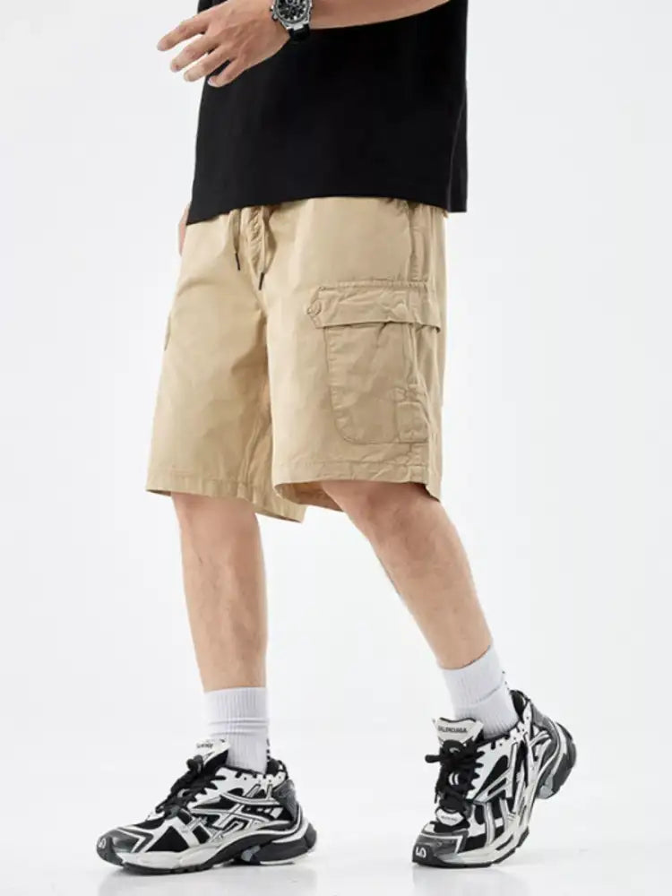 Men’s Casual Drawstring Cargo Shorts