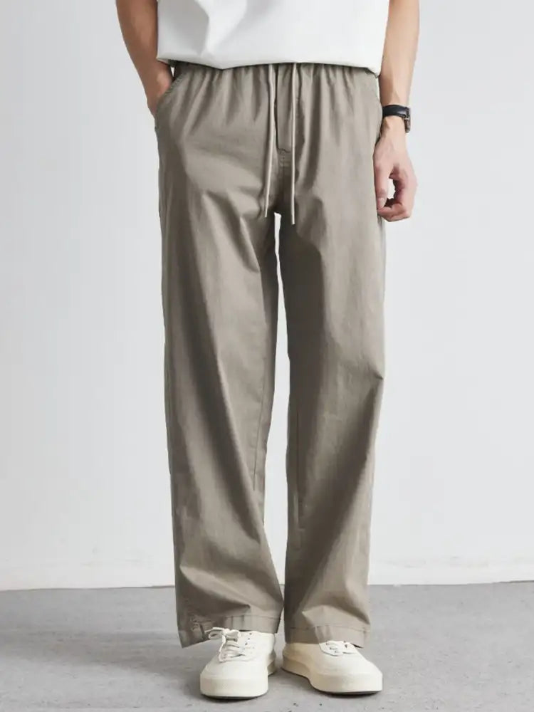 Men’s Casual Drawstring Wide Leg Pants