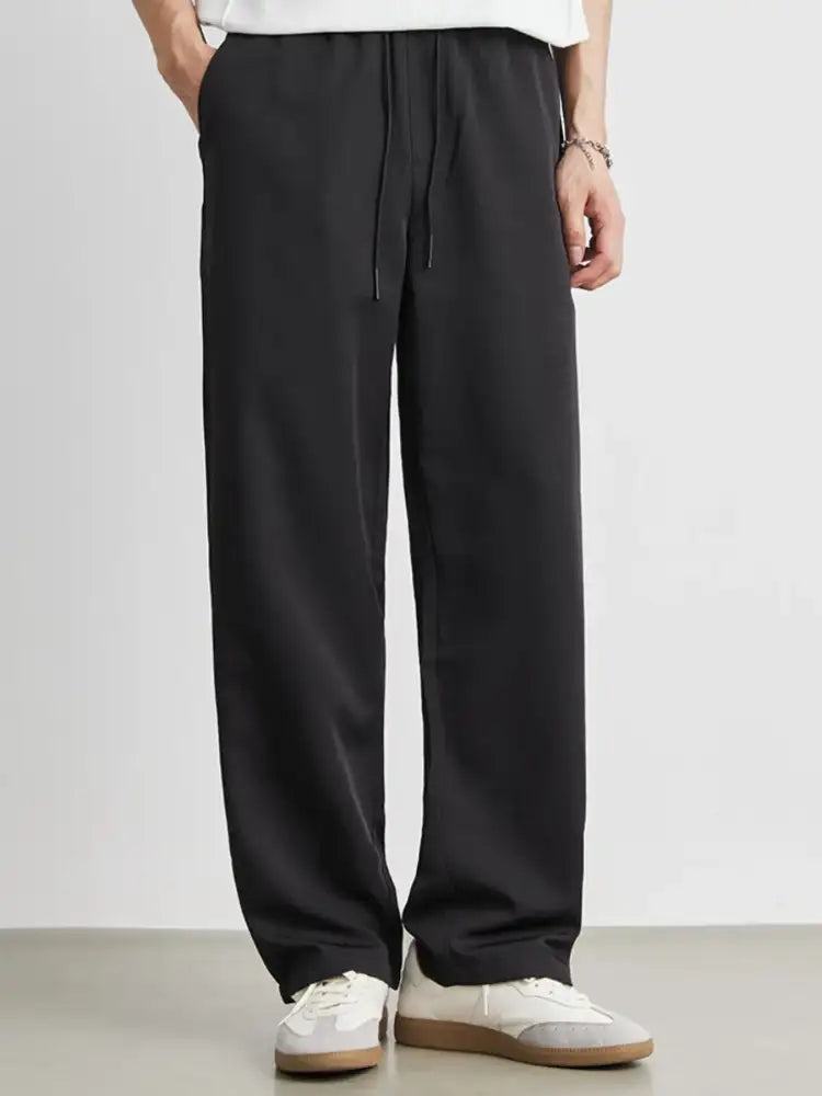 Men’s Casual Drawstring Wide Leg Pants