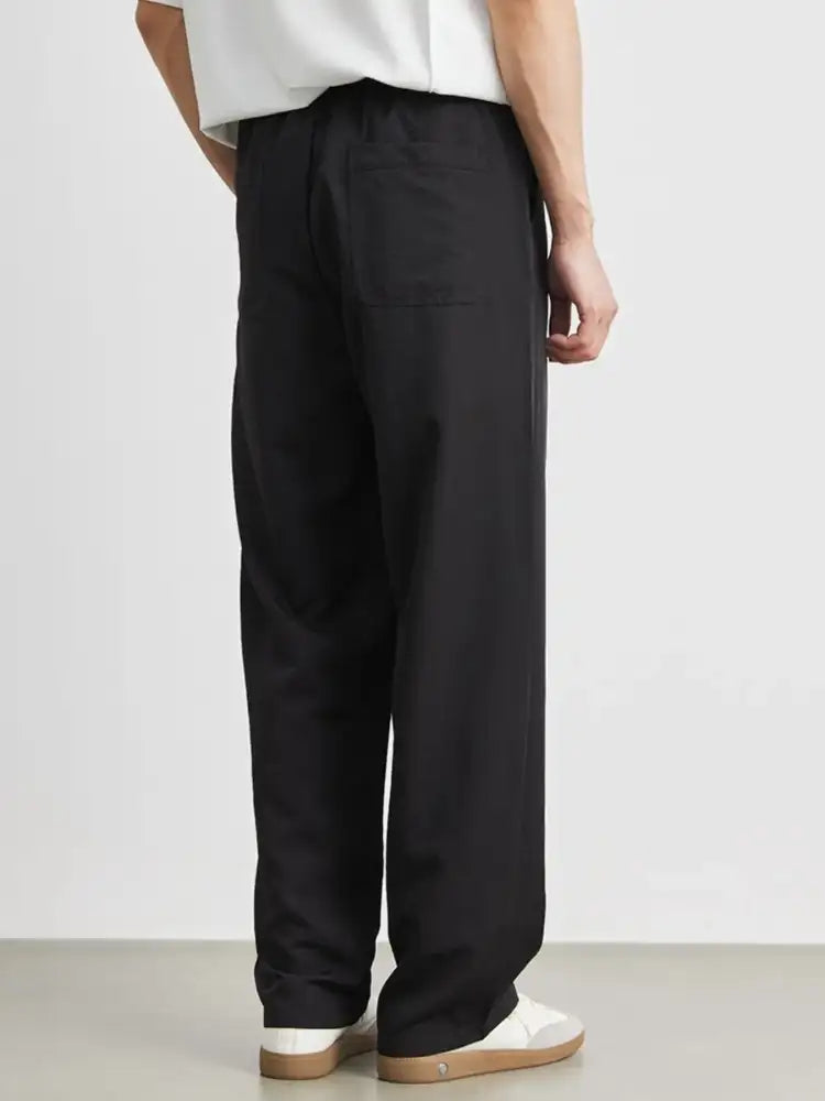 Men’s Casual Drawstring Wide Leg Pants