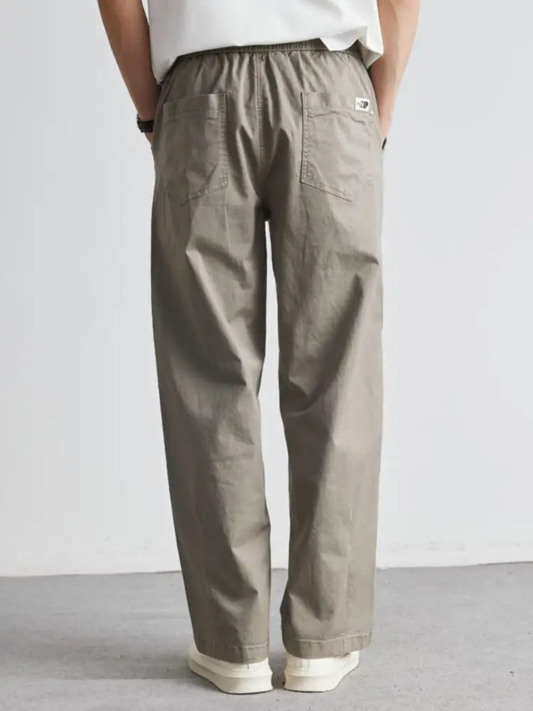 Men’s Casual Drawstring Wide Leg Pants