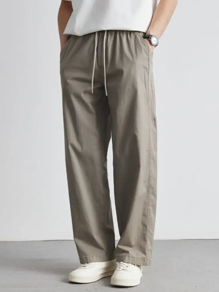 Men’s Casual Drawstring Wide Leg Pants