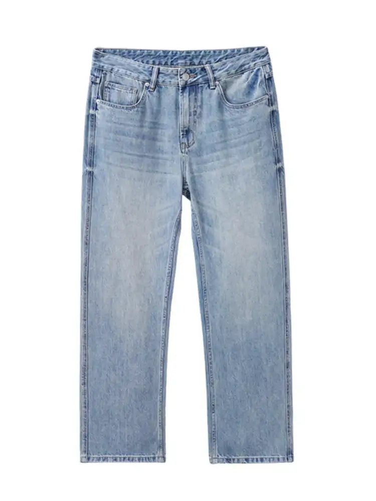 Men’s Casual Loose Fit Wash Jeans