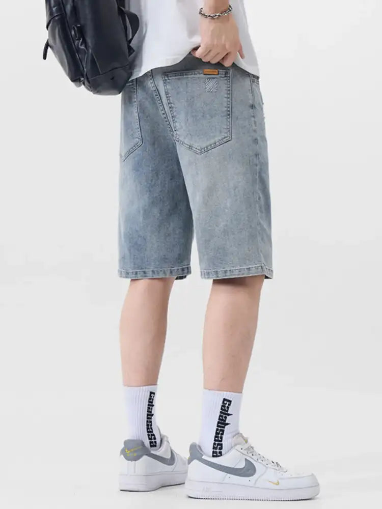 Men’s Distressed Denim Shorts