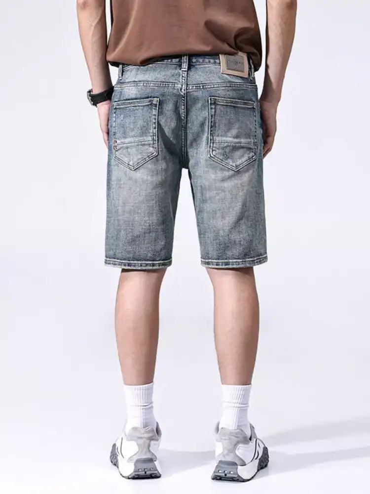 Men’s Distressed Denim Shorts