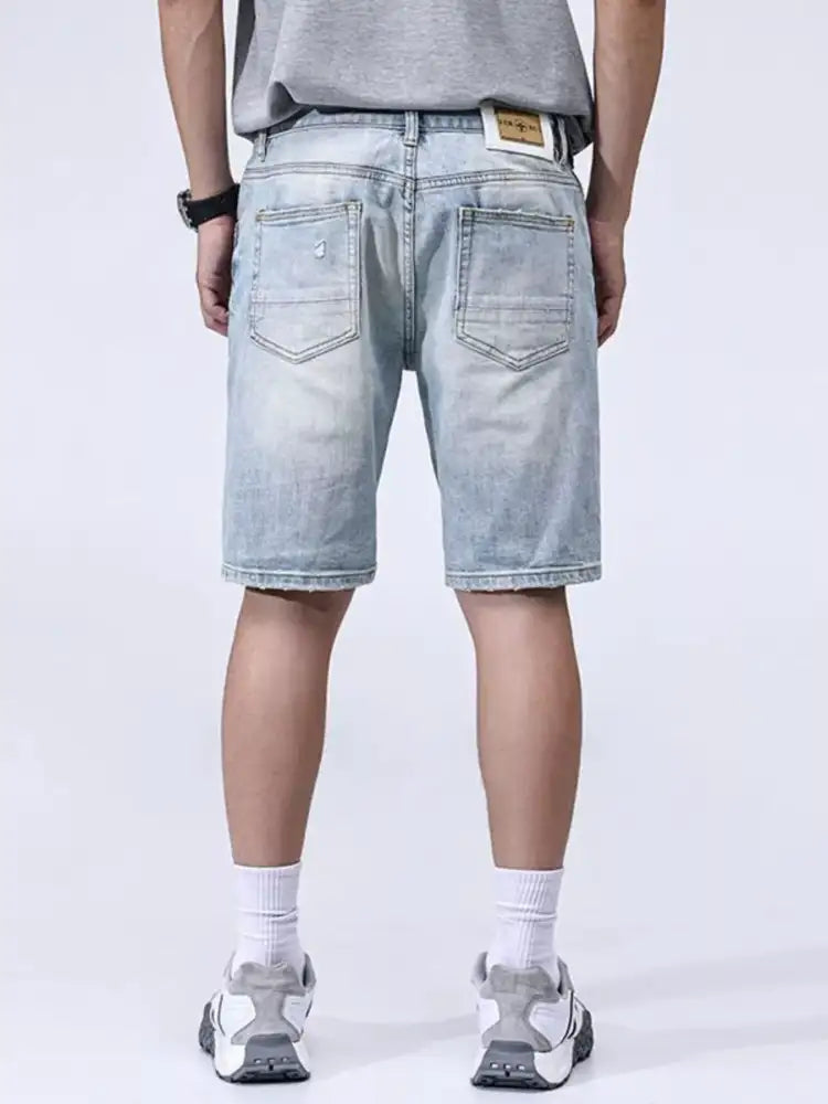 Men’s Distressed Denim Shorts
