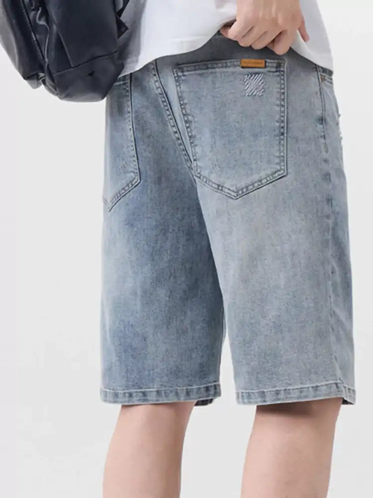 Men’s Distressed Denim Shorts