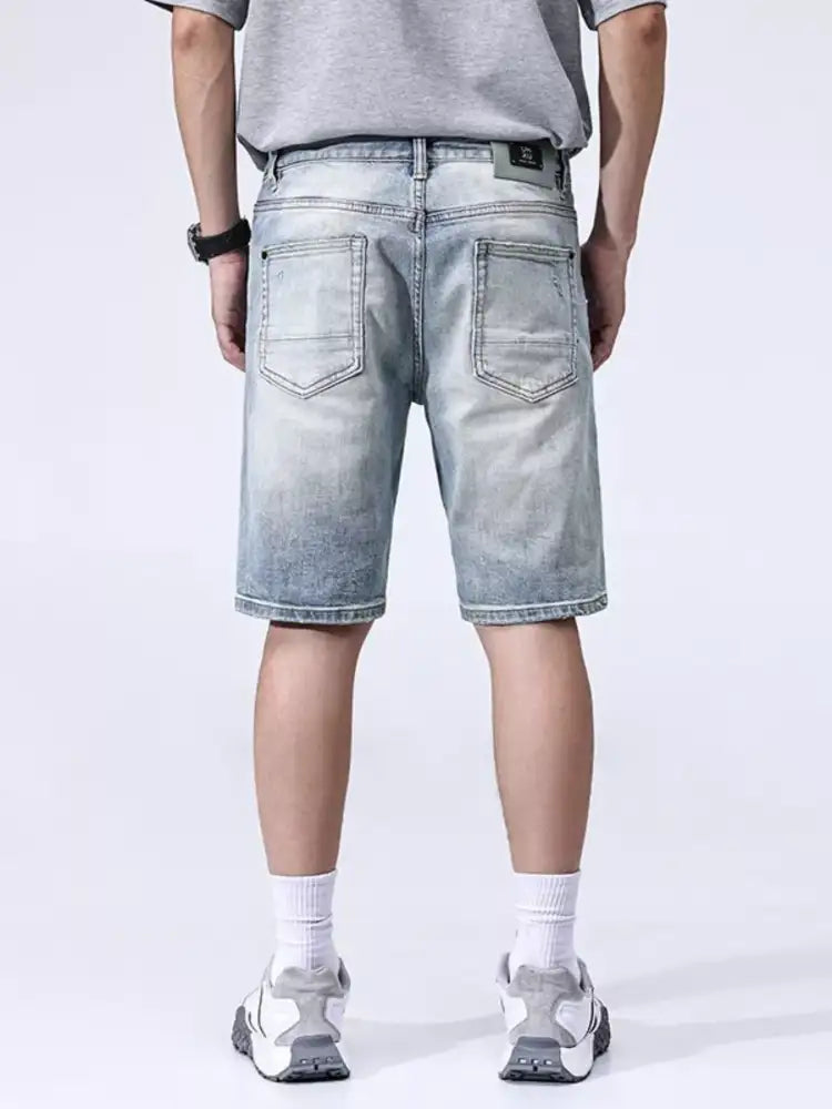 Men’s Distressed Denim Shorts