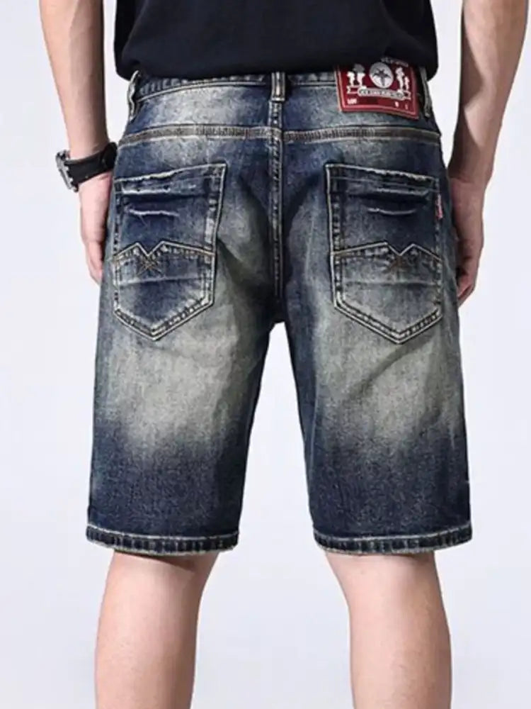 Men’s Distressed Denim Shorts