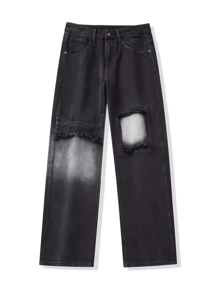 Men’s Distressed Loose Fit Jeans