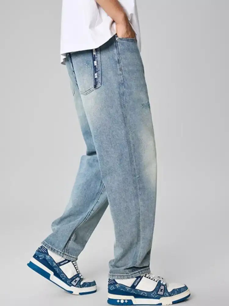 Men’s Distressed Relaxed Fit Jeans