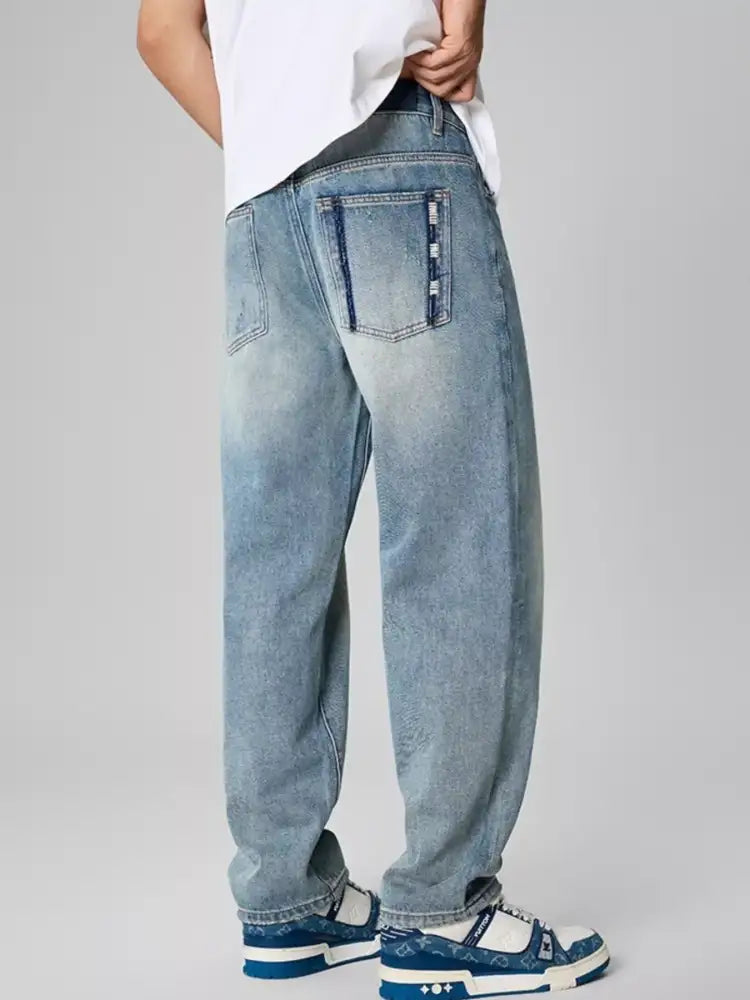 Men’s Distressed Relaxed Fit Jeans