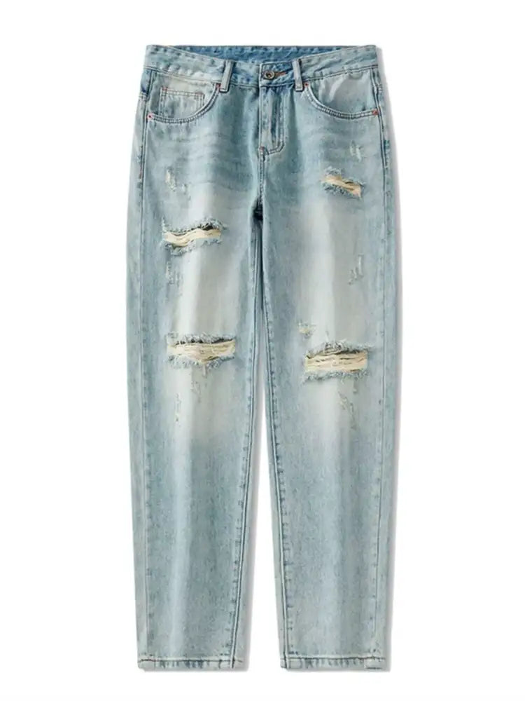 Men’s Distressed Relaxed Fit Jeans