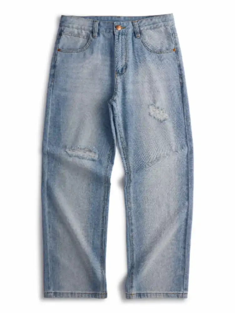 Men’s Distressed Relaxed Fit Jeans
