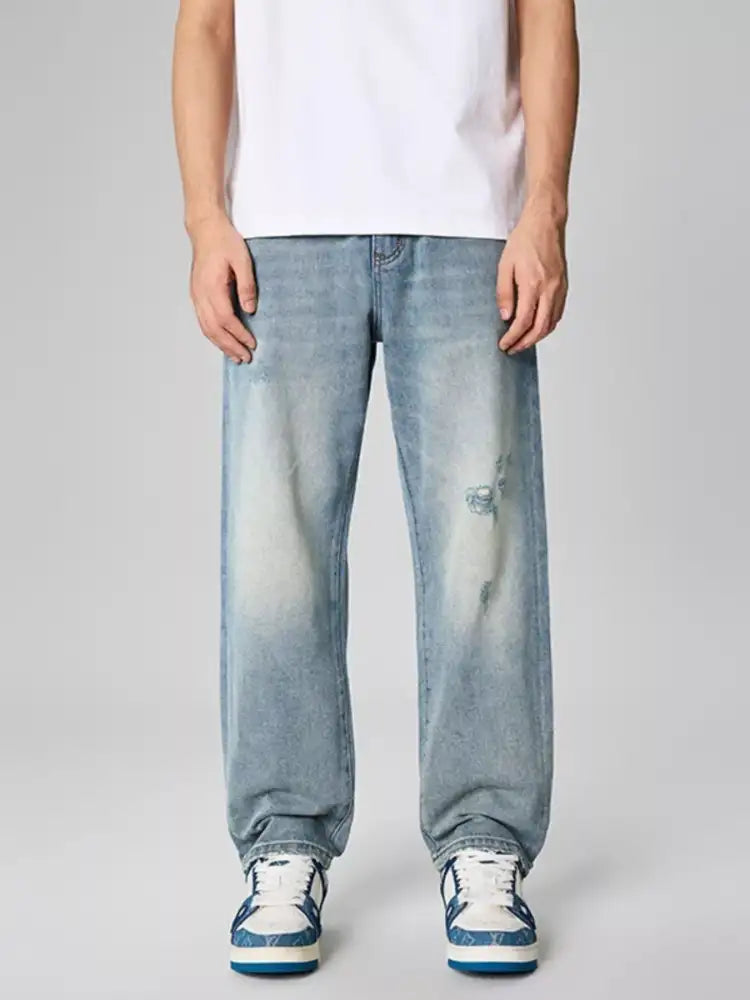 Men’s Distressed Relaxed Fit Jeans