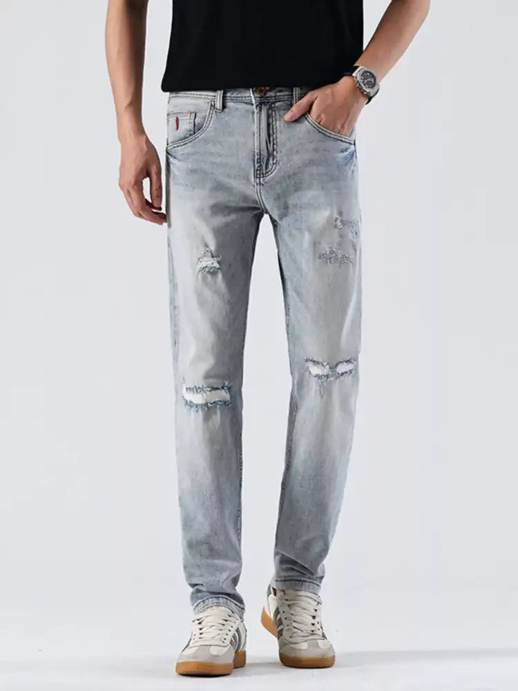 Men’s Distressed Slim Fit Jeans