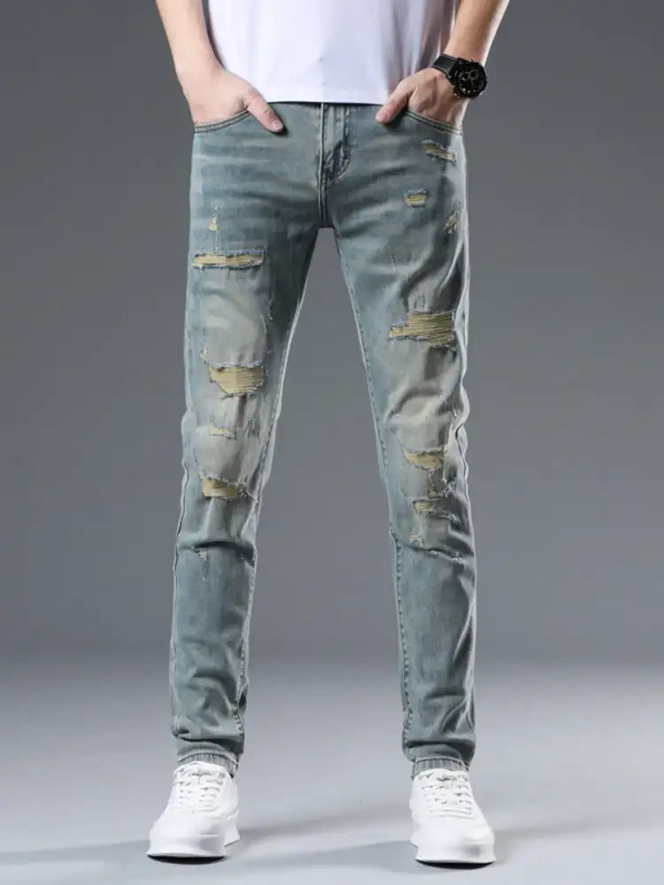 Men’s Distressed Slim Fit Jeans
