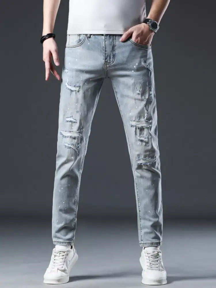 Men’s Distressed Slim Fit Jeans