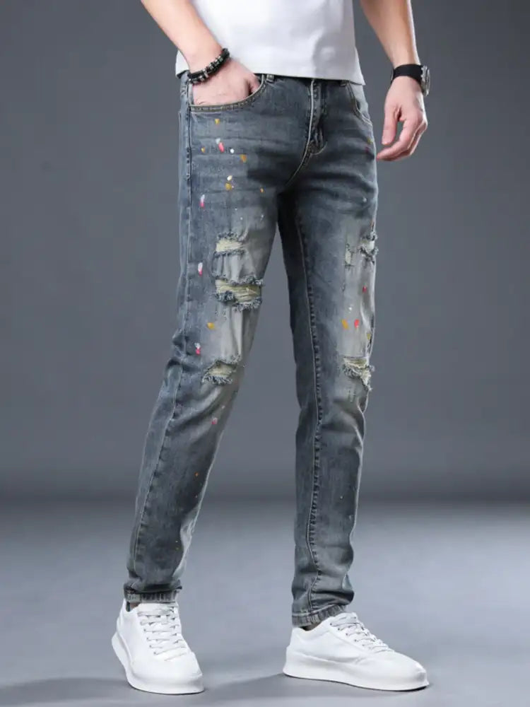 Men’s Distressed Slim Fit Jeans