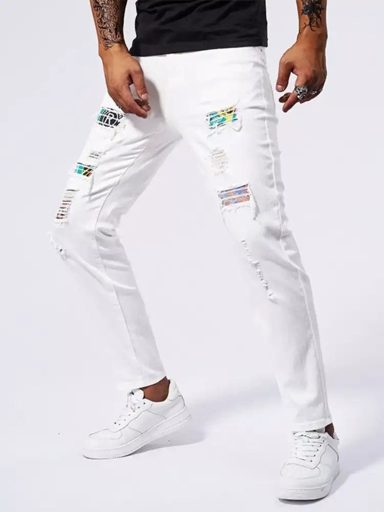 Men’s Distressed Slim Fit Jeans