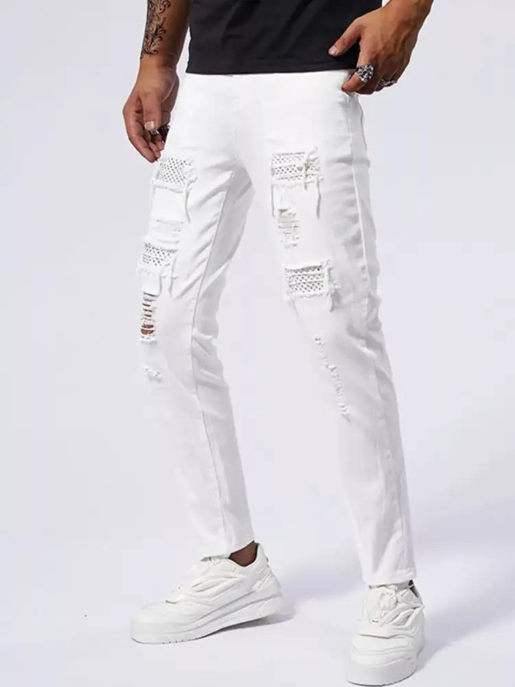 Men’s Distressed Slim Fit Jeans