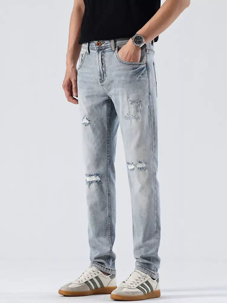 Men’s Distressed Slim Fit Jeans
