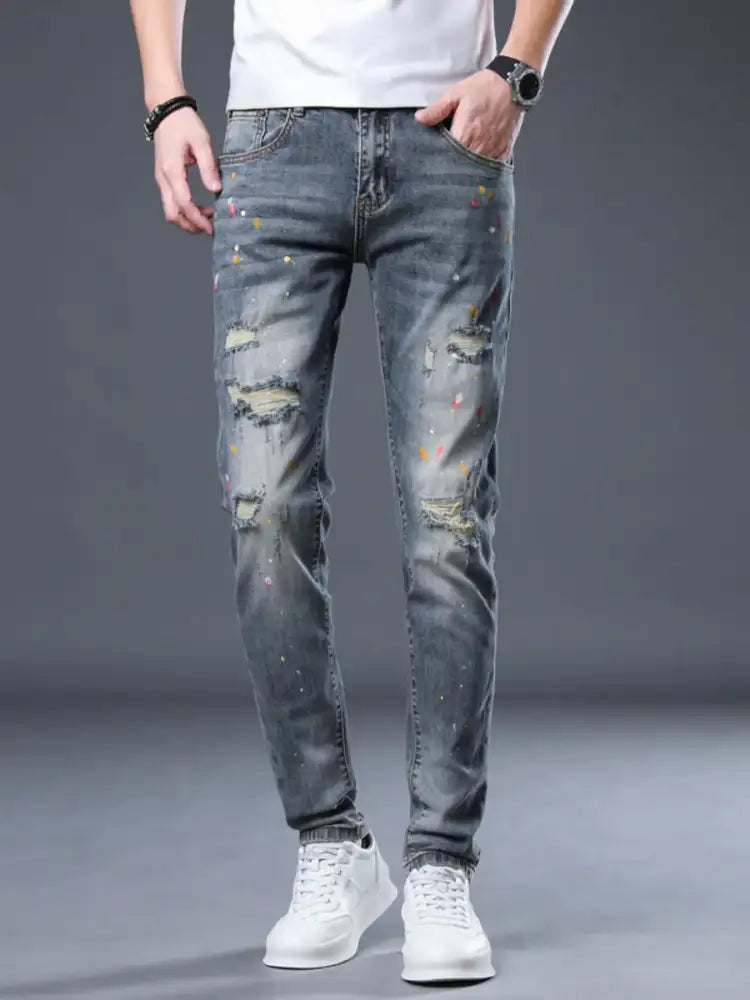 Men’s Distressed Slim Fit Jeans