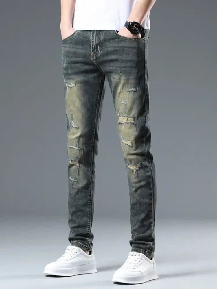 Men’s Distressed Slim Fit Jeans