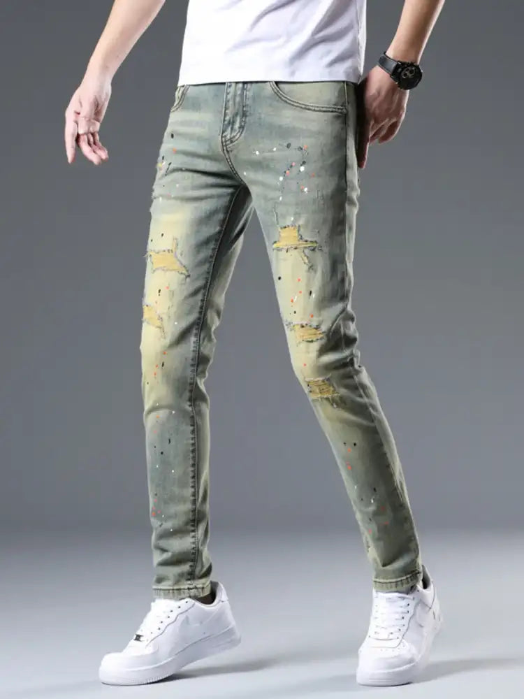 Men’s Distressed Slim Fit Jeans