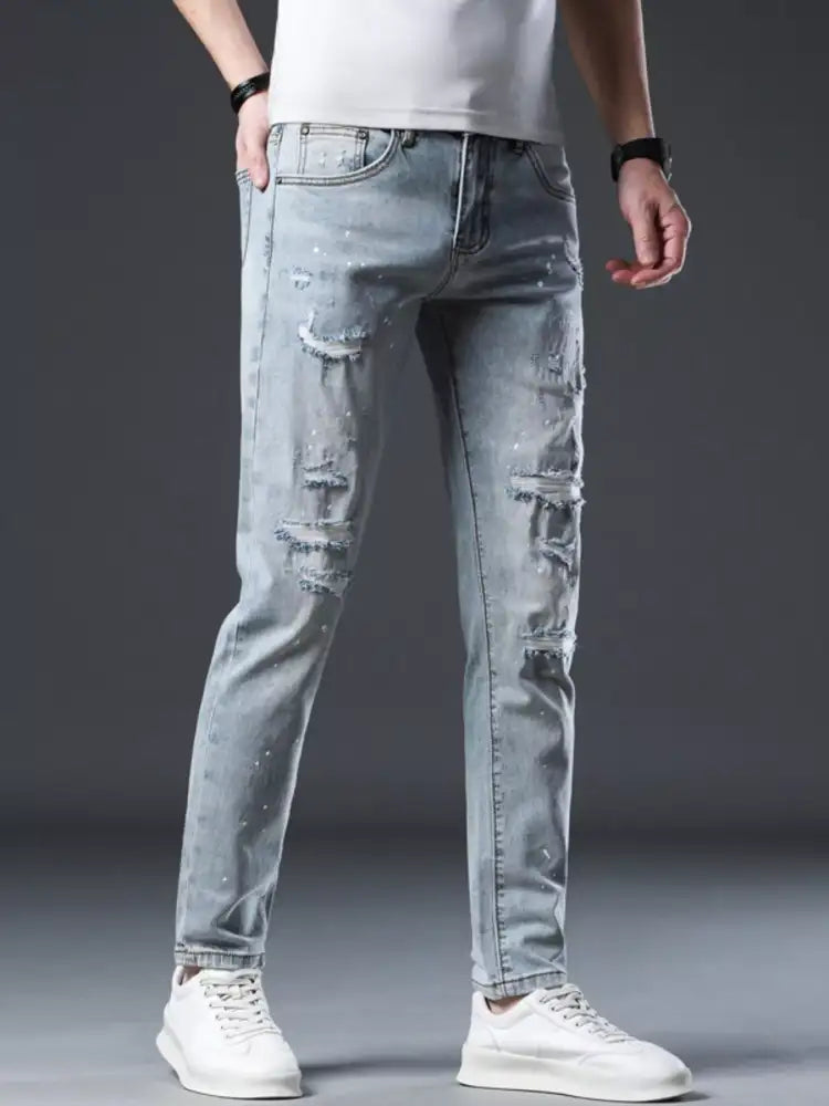 Men’s Distressed Slim Fit Jeans