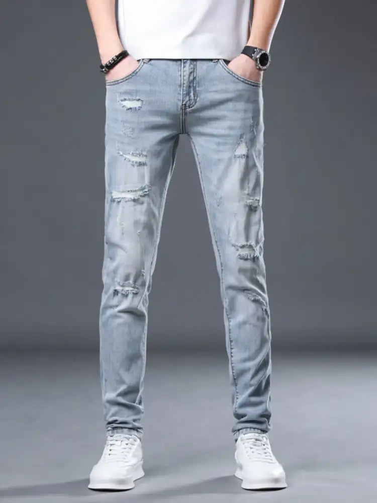 Men’s Distressed Slim Fit Jeans