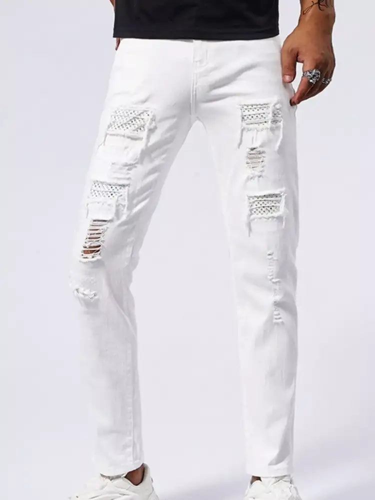 Men’s Distressed Slim Fit Jeans