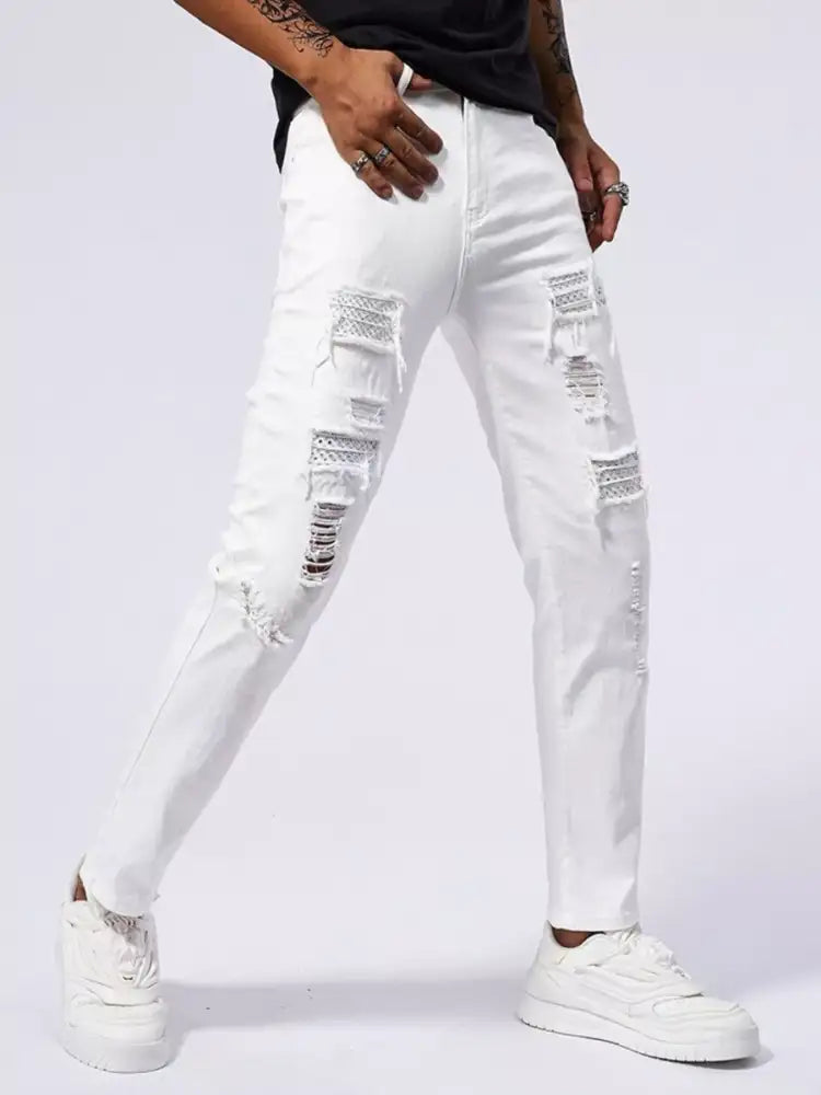 Men’s Distressed Slim Fit Jeans