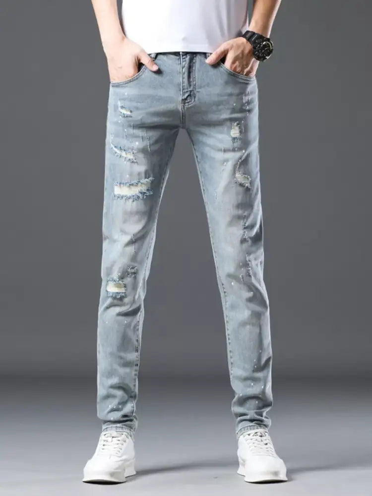 Men’s Distressed Slim Fit Jeans