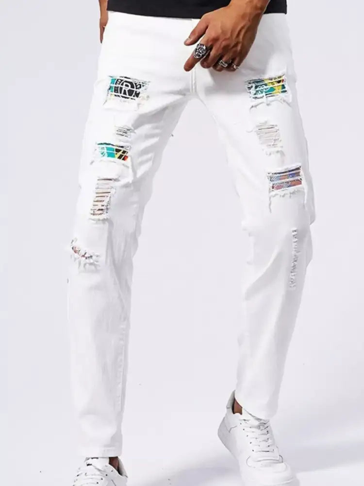Men’s Distressed Slim Fit Jeans