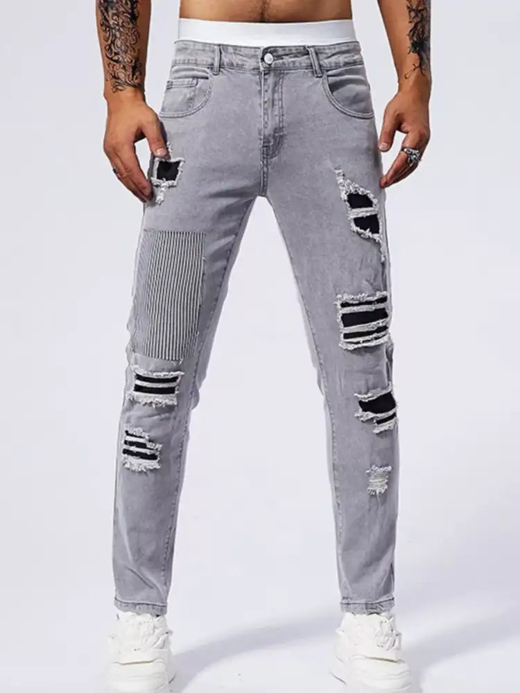 Men’s Distressed Slim Fit Jeans