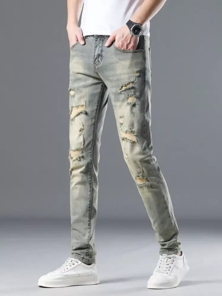 Men’s Distressed Slim Fit Jeans