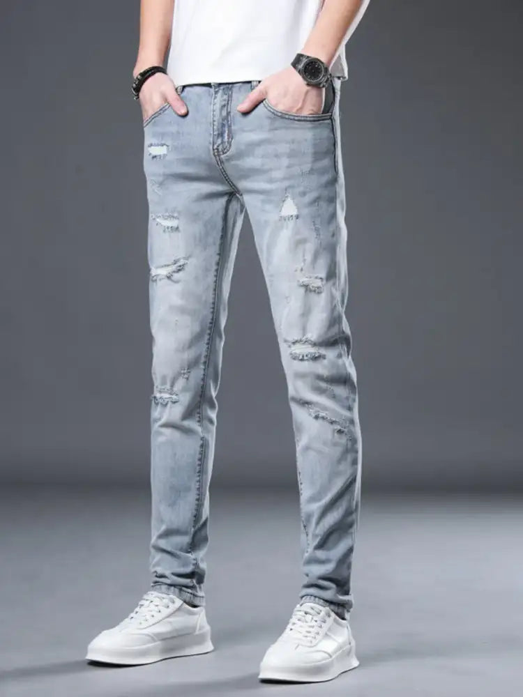 Men’s Distressed Slim Fit Jeans