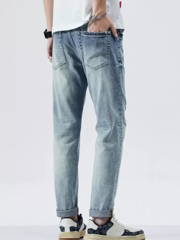 Men’s Distressed Slim Fit Jeans