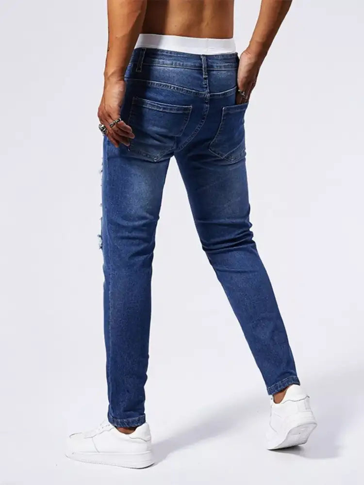 Men’s Distressed Slim Fit Jeans