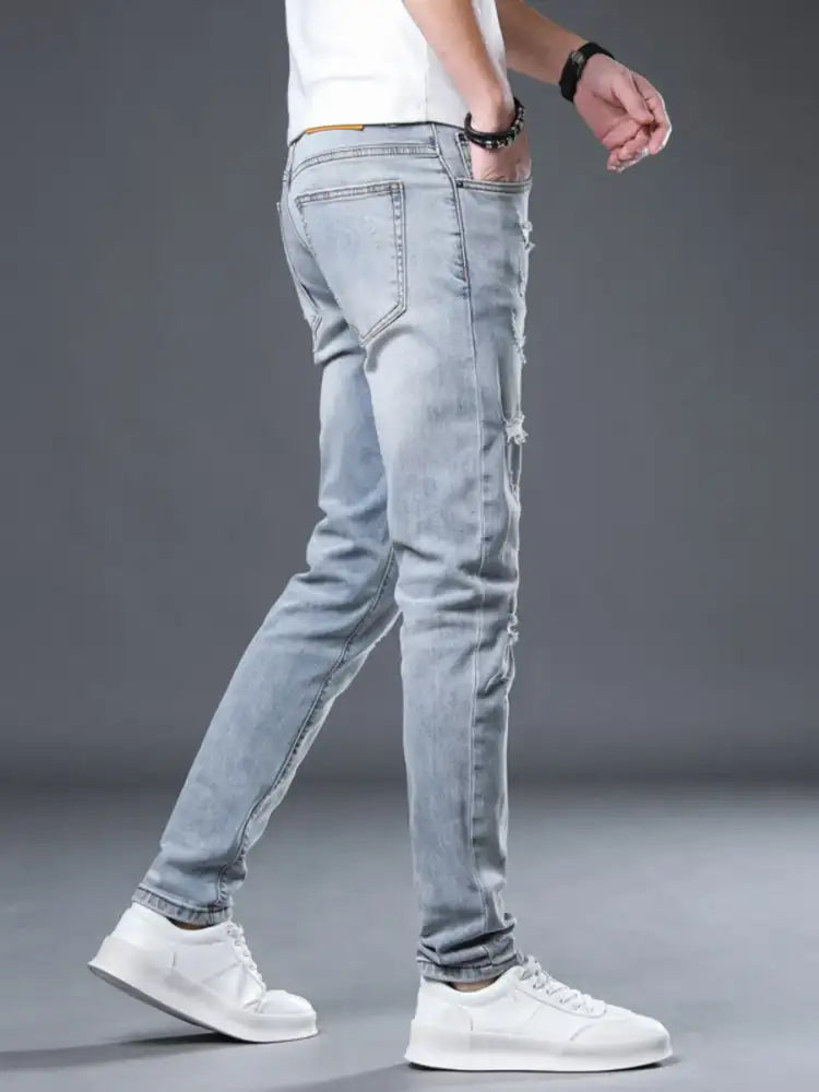 Men’s Distressed Slim Fit Jeans