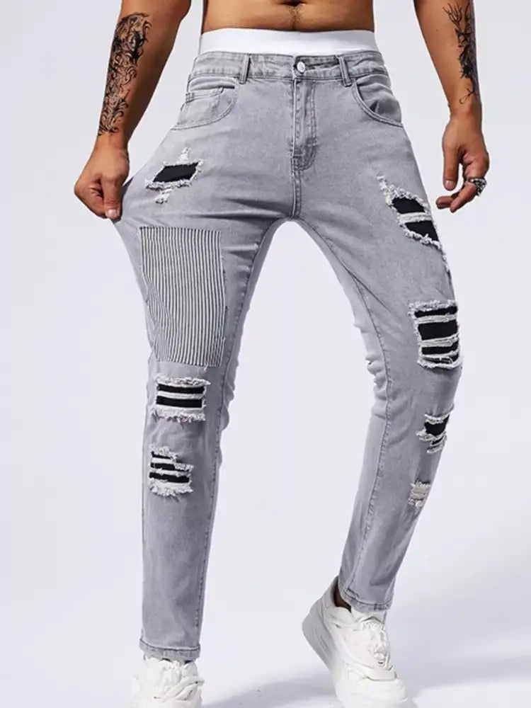 Men’s Distressed Slim Fit Jeans