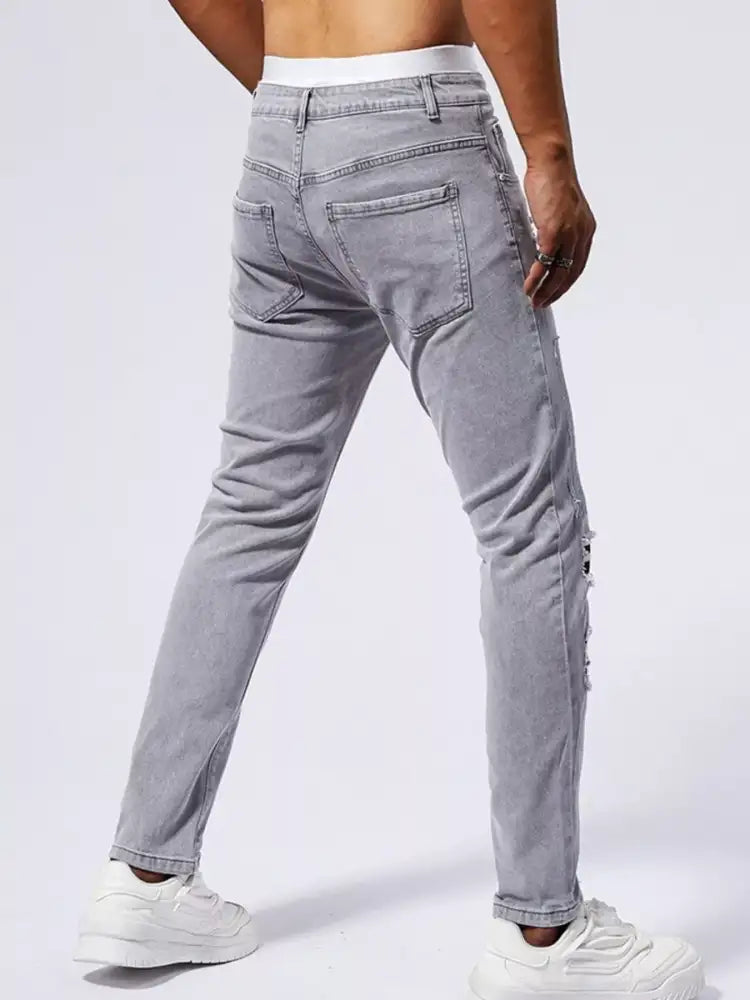 Men’s Distressed Slim Fit Jeans