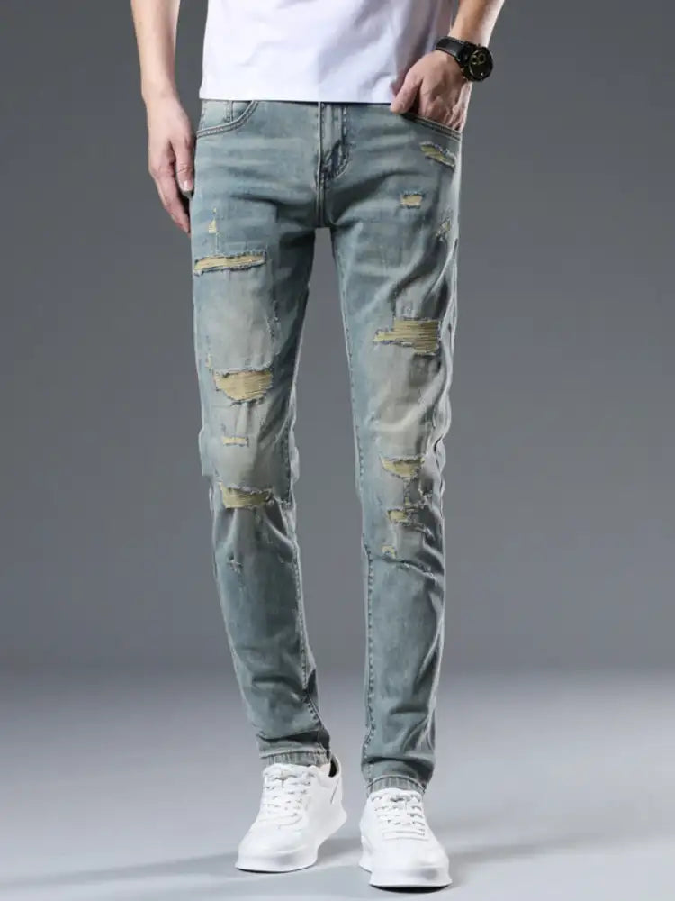Men’s Distressed Slim Fit Jeans