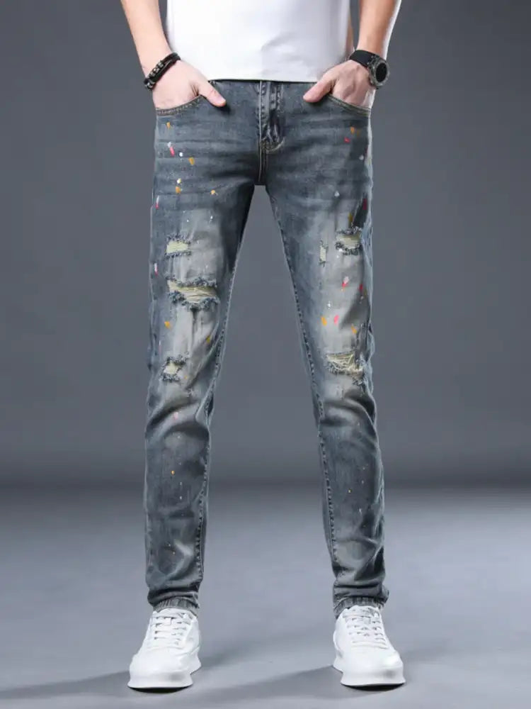 Men’s Distressed Slim Fit Jeans